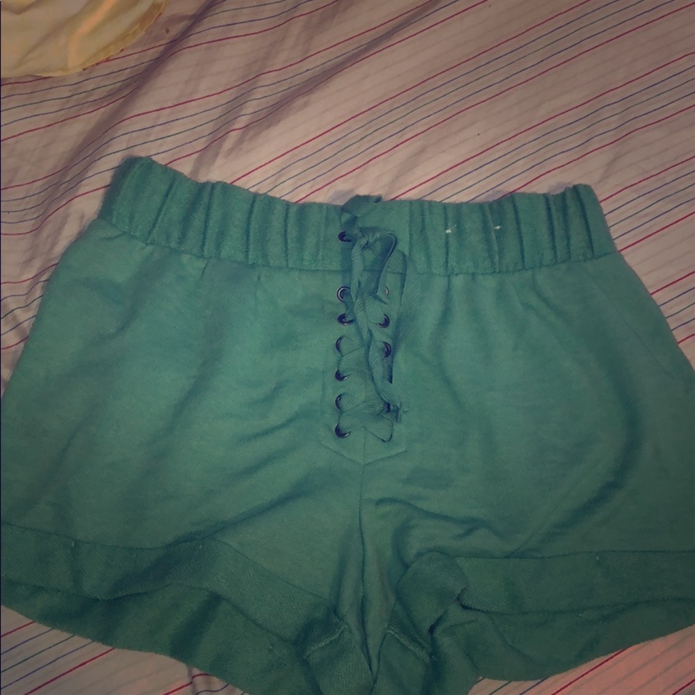 Green shorts